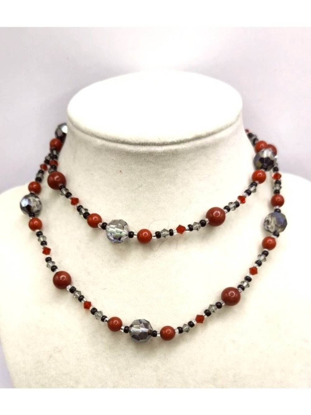 Multicolor Beaded Necklace With Fishhook Clasp